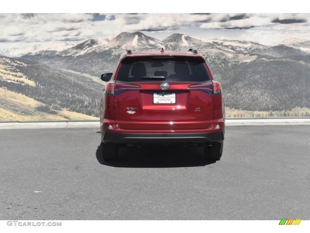 2018 RAV4 LE - Ruby Flare Pearl / Black photo #4