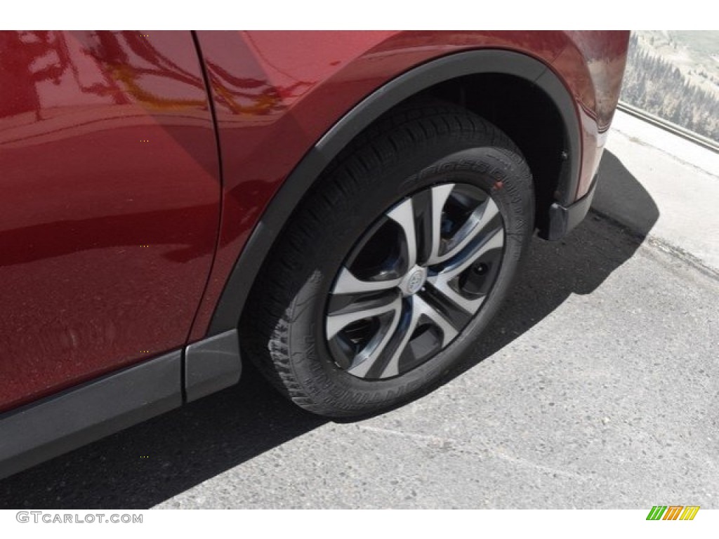 2018 RAV4 LE - Ruby Flare Pearl / Black photo #35