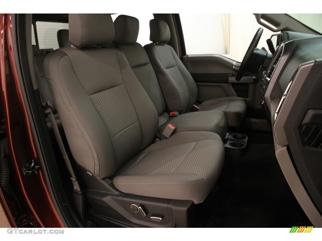 2015 F150 XLT SuperCrew 4x4 - Bronze Fire Metallic / Medium Earth Gray photo #16