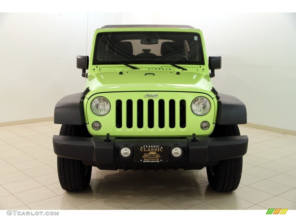 2017 Wrangler Unlimited Sport 4x4 - Hypergreen / Black photo #2