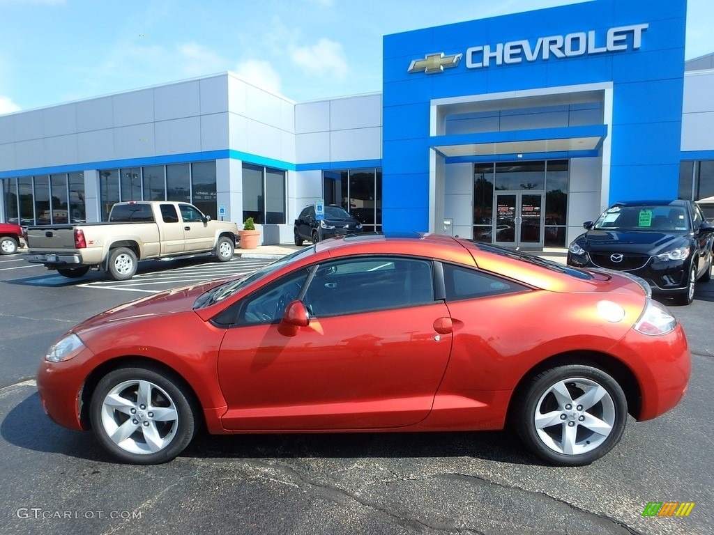 2007 Eclipse GS Coupe - Sunset Pearlescent / Dark Charcoal photo #4