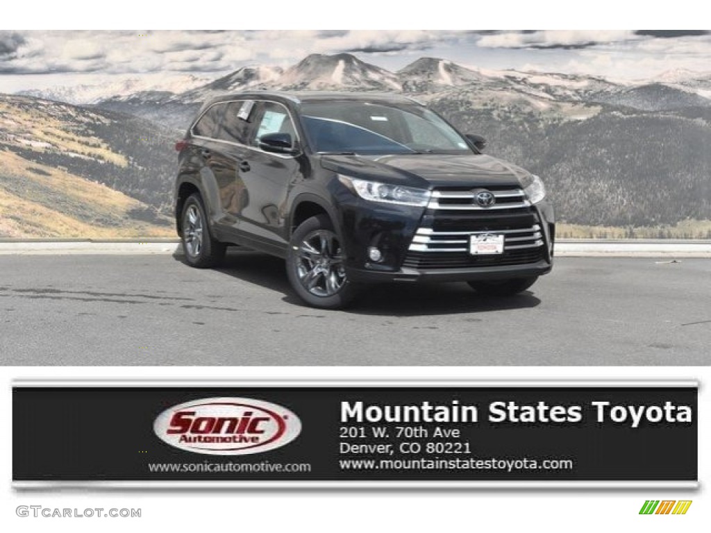 Midnight Black Metallic Toyota Highlander