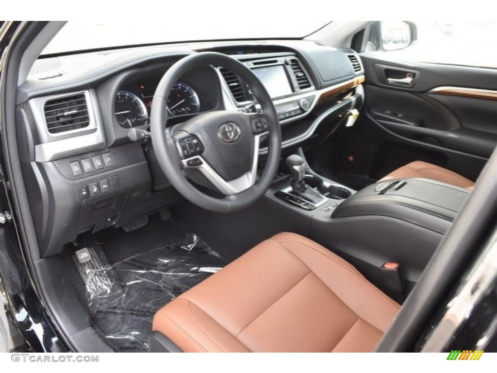 2018 Highlander Limited AWD - Midnight Black Metallic / Saddle Tan photo #5