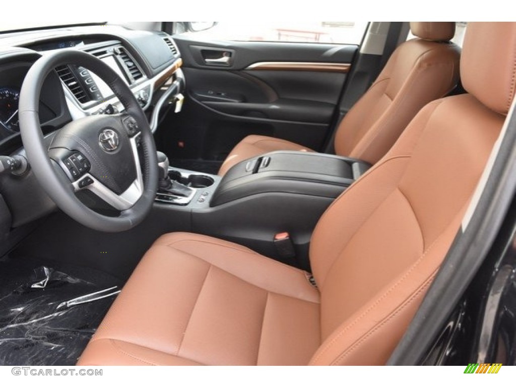2018 Highlander Limited AWD - Midnight Black Metallic / Saddle Tan photo #6