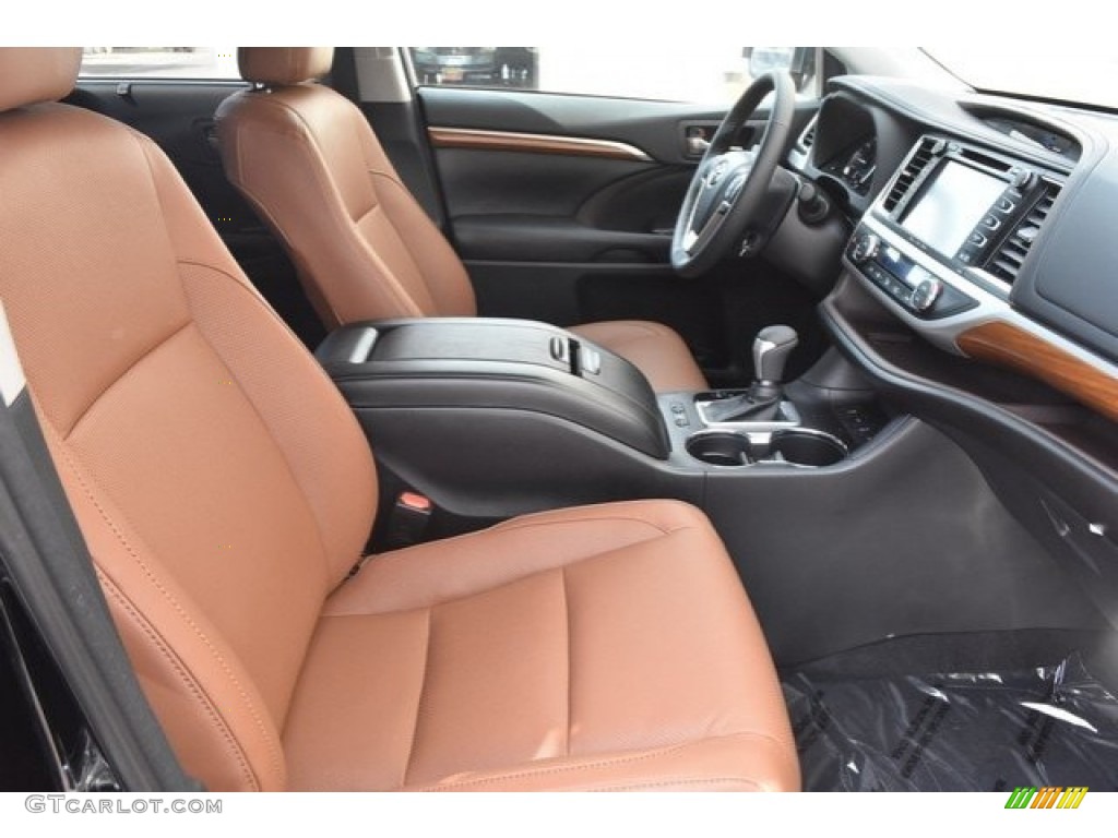 2018 Highlander Limited AWD - Midnight Black Metallic / Saddle Tan photo #12