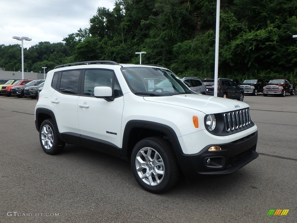 2018 Renegade Latitude 4x4 - Alpine White / Black photo #7