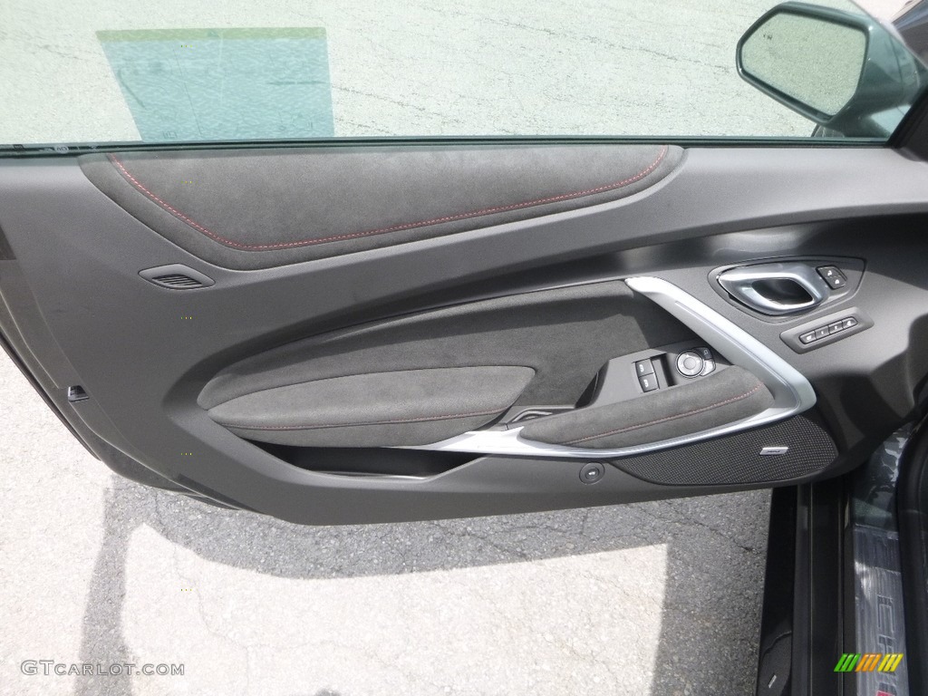 2018 Chevrolet Camaro ZL1 Coupe Jet Black Door Panel Photo #127928824