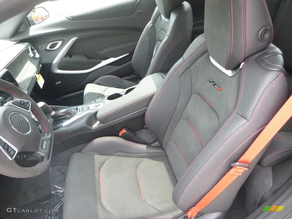 Jet Black Interior 2018 Chevrolet Camaro ZL1 Coupe Photo #127928857