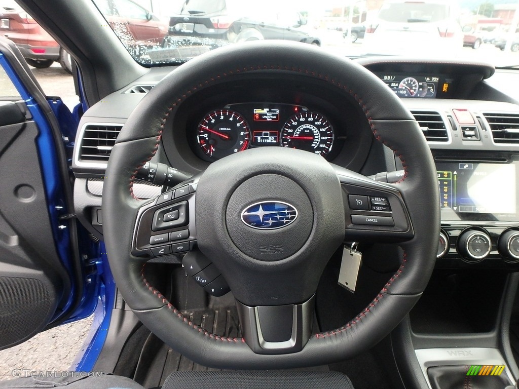 2018 Subaru WRX Premium Carbon Black Steering Wheel Photo #127928905