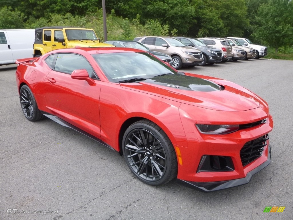 Red Hot 2018 Chevrolet Camaro ZL1 Coupe Exterior Photo #127929208
