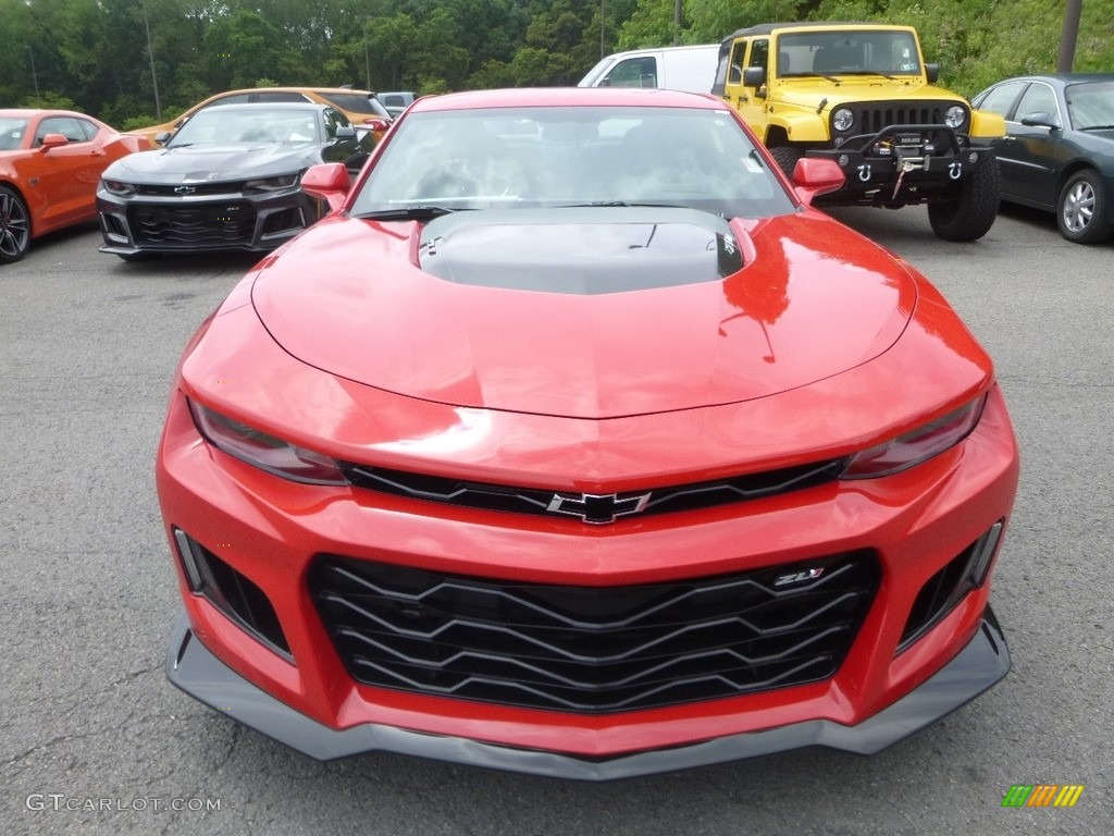 Red Hot 2018 Chevrolet Camaro ZL1 Coupe Exterior Photo #127929241