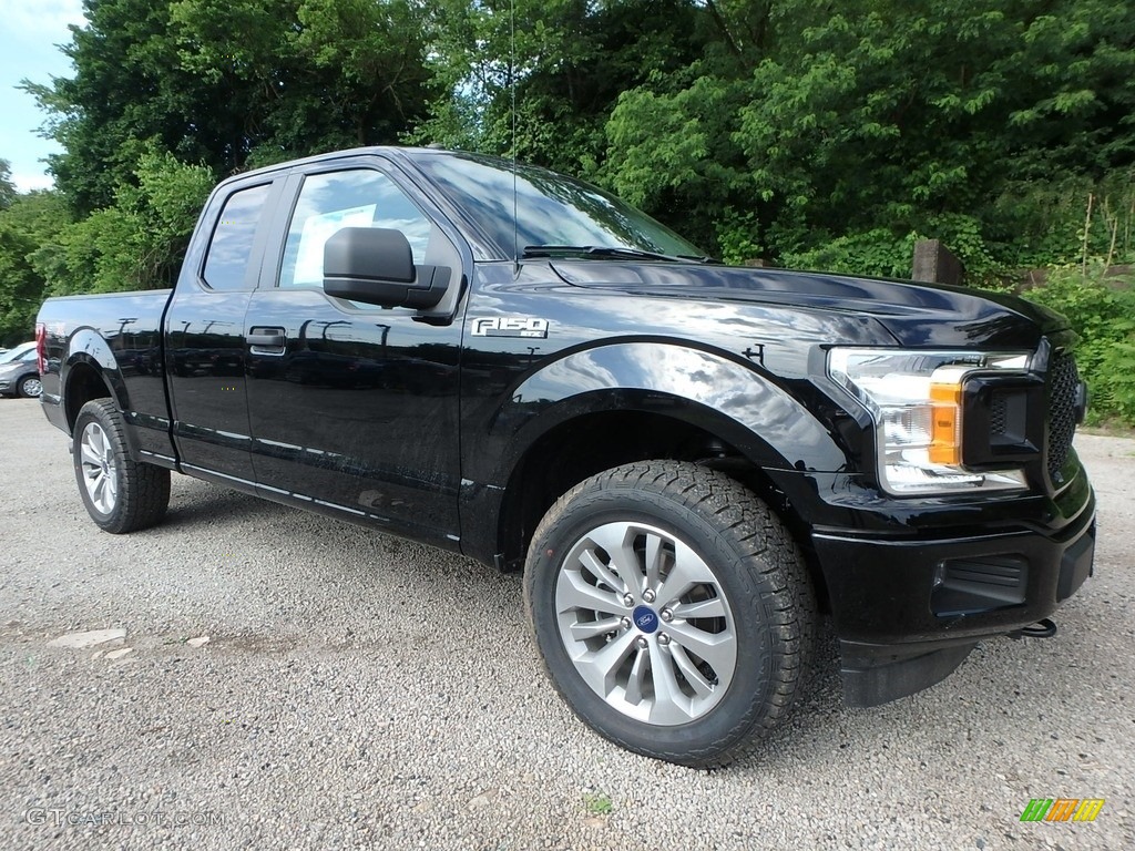 2018 F150 STX SuperCab 4x4 - Shadow Black / Black photo #9