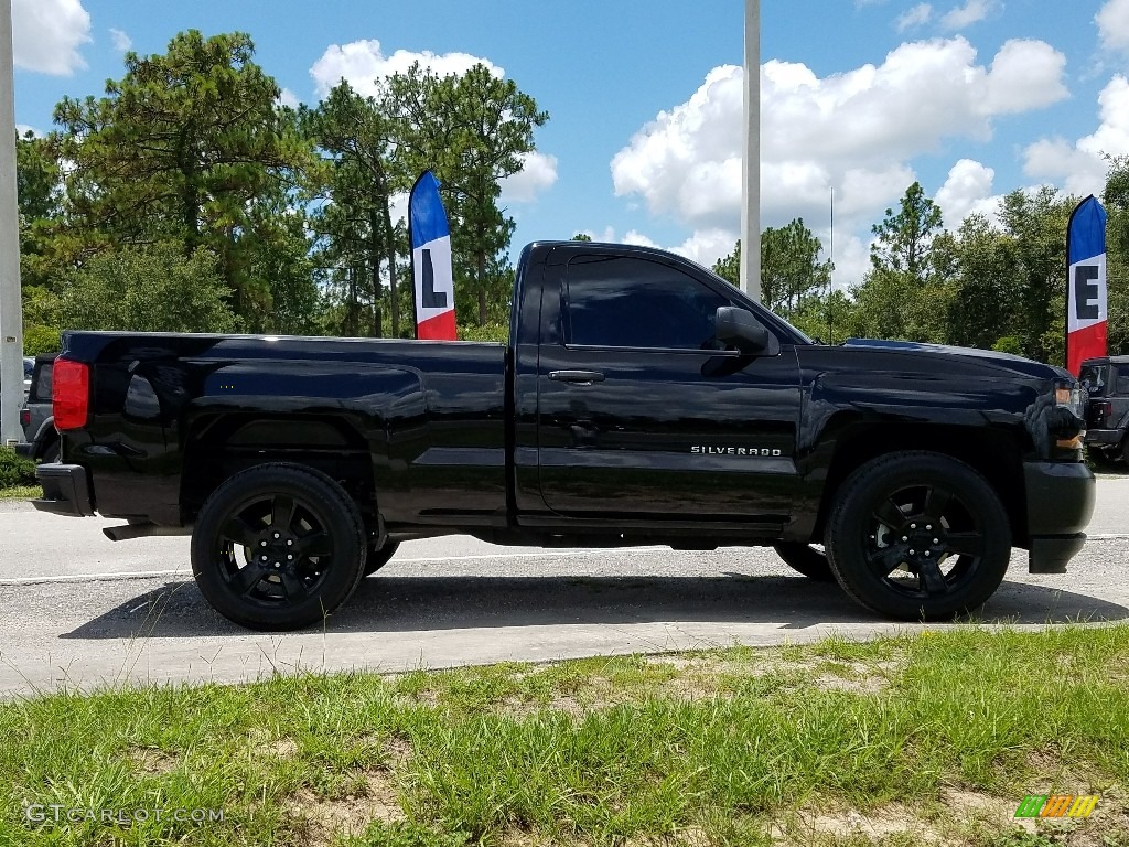 2018 Silverado 1500 WT Regular Cab - Black / Dark Ash/Jet Black photo #6