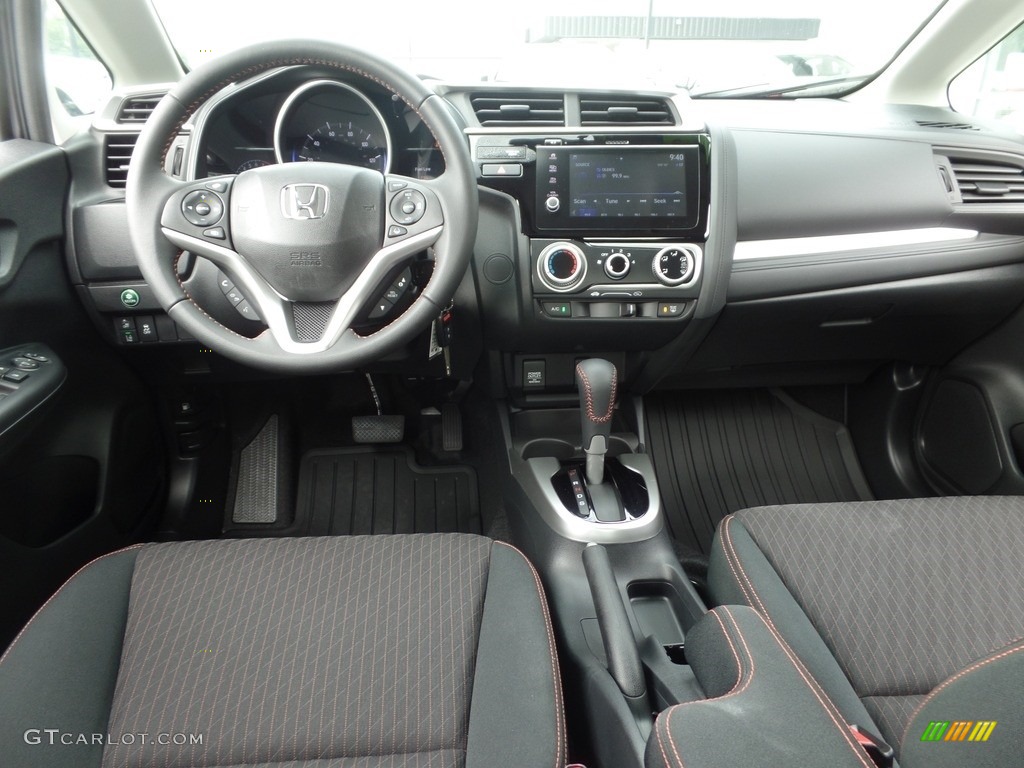 Black Interior 2018 Honda Fit Sport Photo #127931635