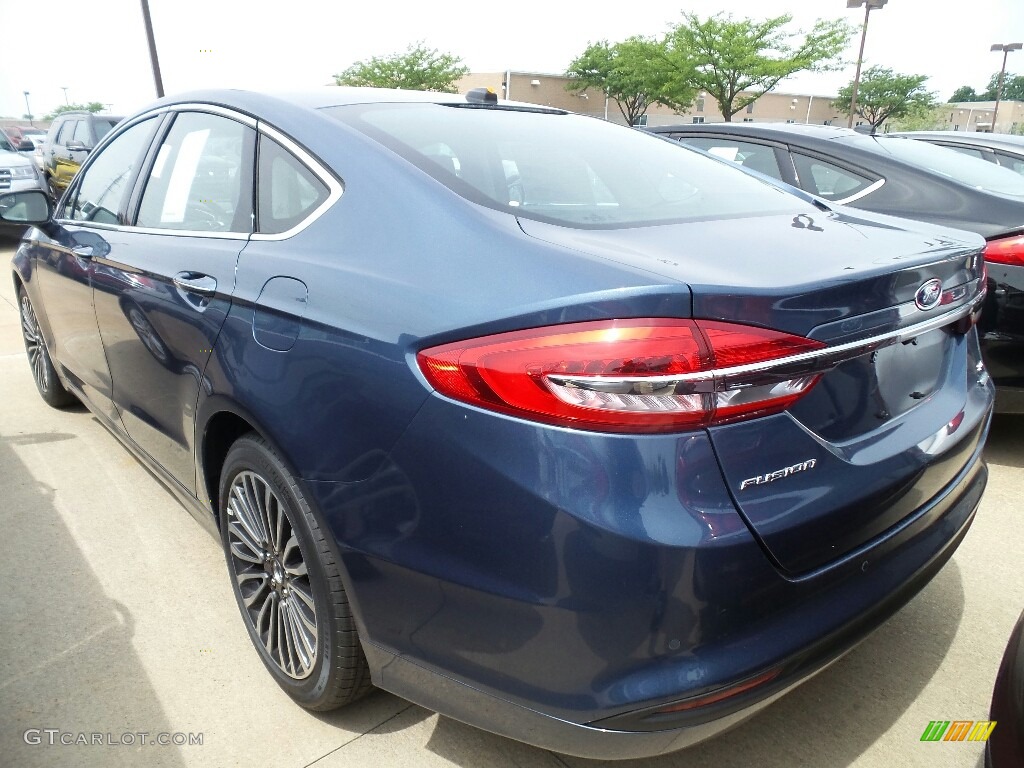 2018 Fusion SE - Blue Metallic / Ebony photo #3