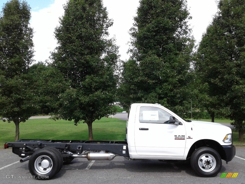 2018 3500 Tradesman Regular Cab 4x4 Chassis - Bright White / Black/Diesel Gray photo #5