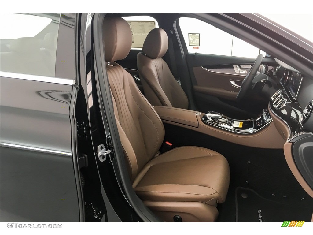 2018 E 400 4Matic Sedan - Black / Nut Brown/Black photo #2
