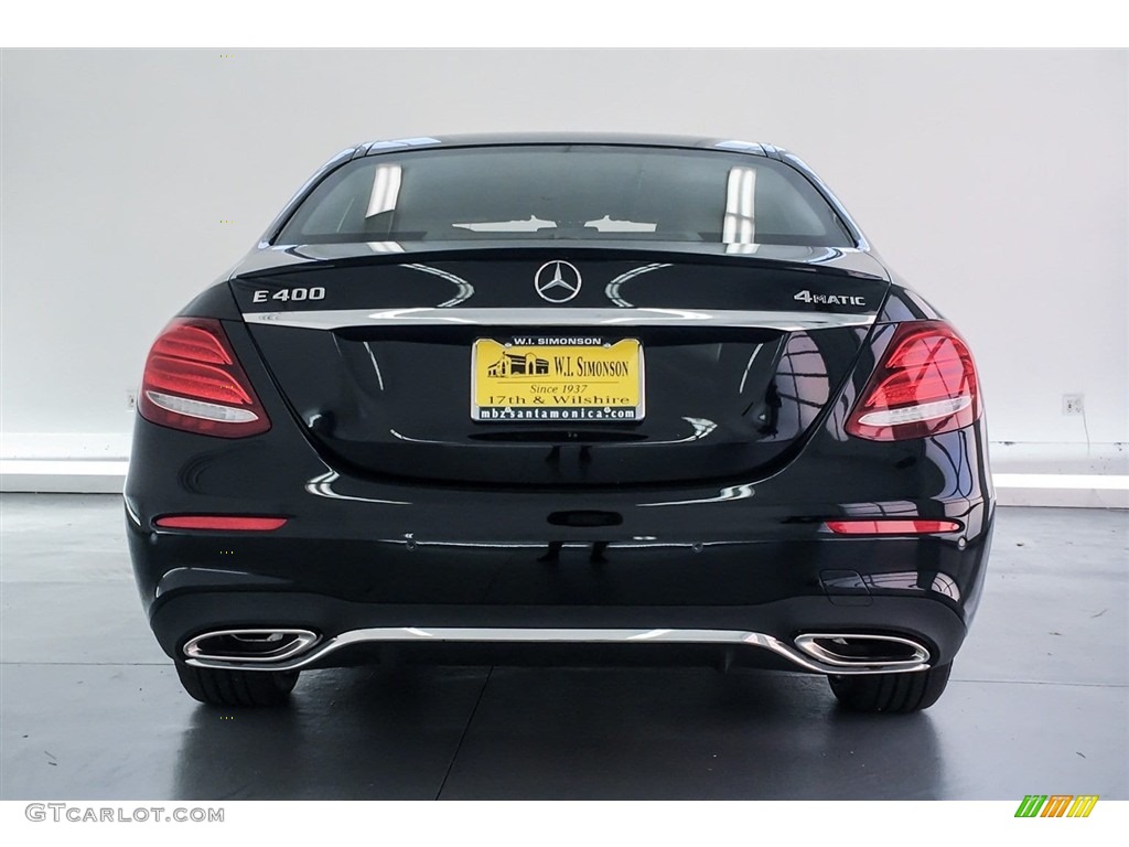 2018 E 400 4Matic Sedan - Black / Nut Brown/Black photo #4