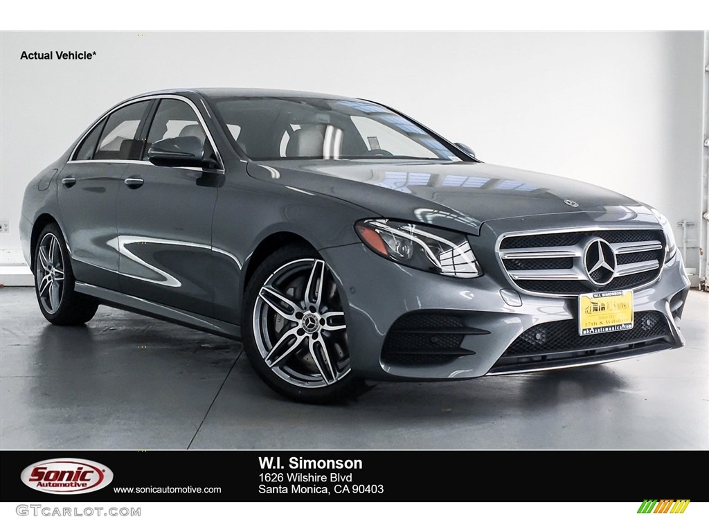 2018 E 300 Sedan - Selenite Grey Metallic / Macchiato Beige/Black photo #1