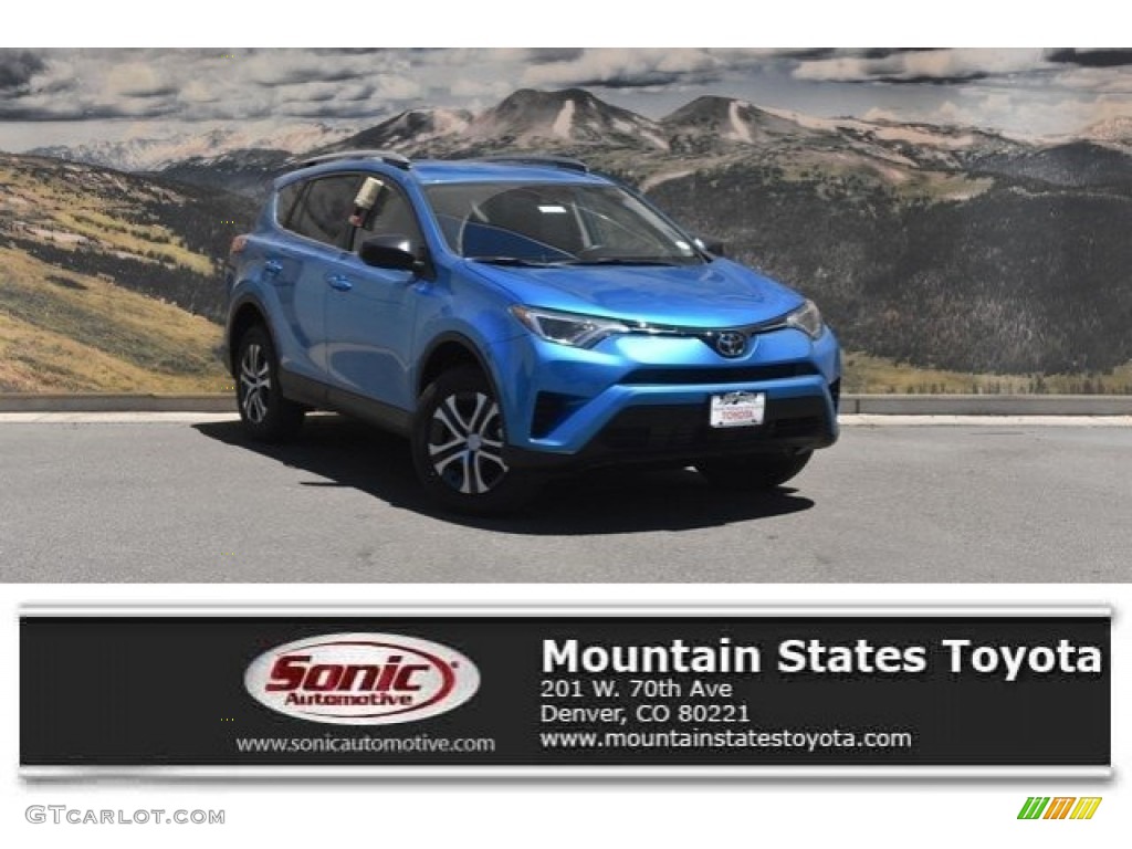 2018 RAV4 LE - Electric Storm Blue / Black photo #1