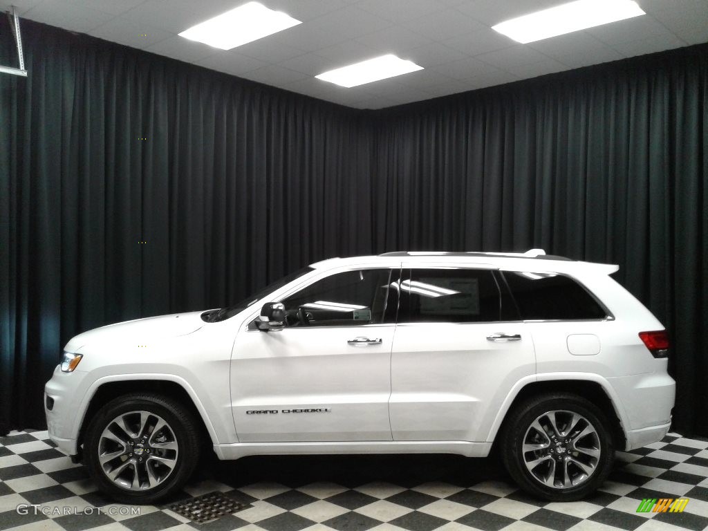 2018 Grand Cherokee Overland 4x4 - Bright White / Brown/Light Frost Beige photo #1