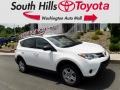 2015 Super White Toyota RAV4 LE AWD  photo #1