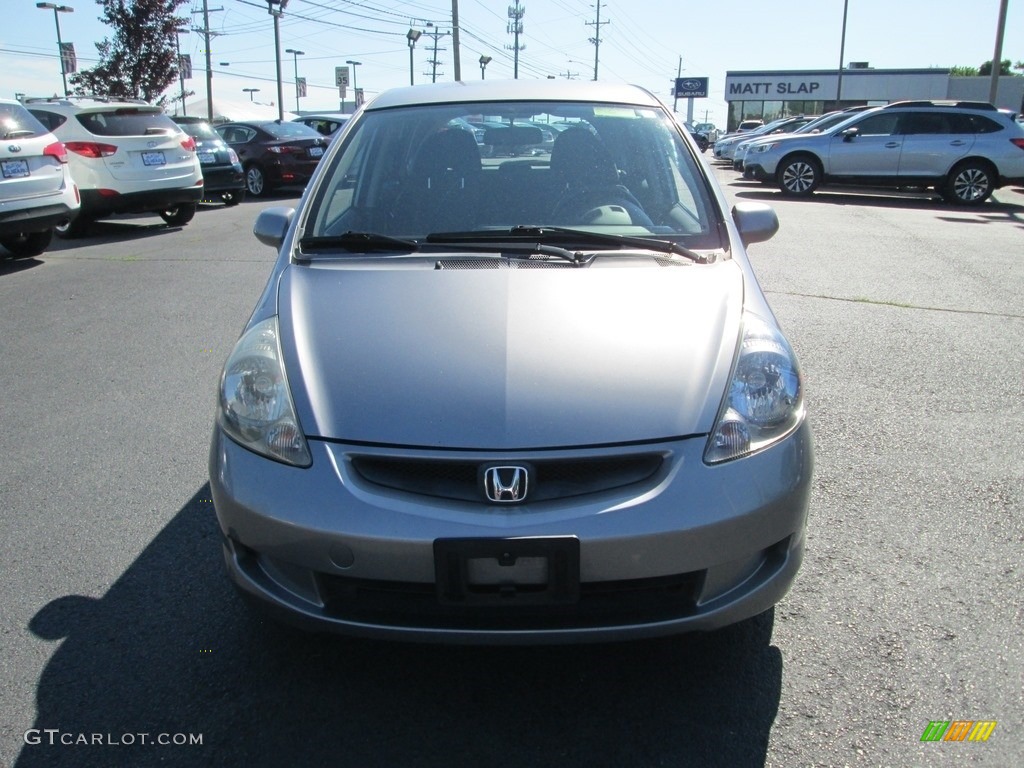 2008 Fit Hatchback - Storm Silver Metallic / Black/Grey photo #3