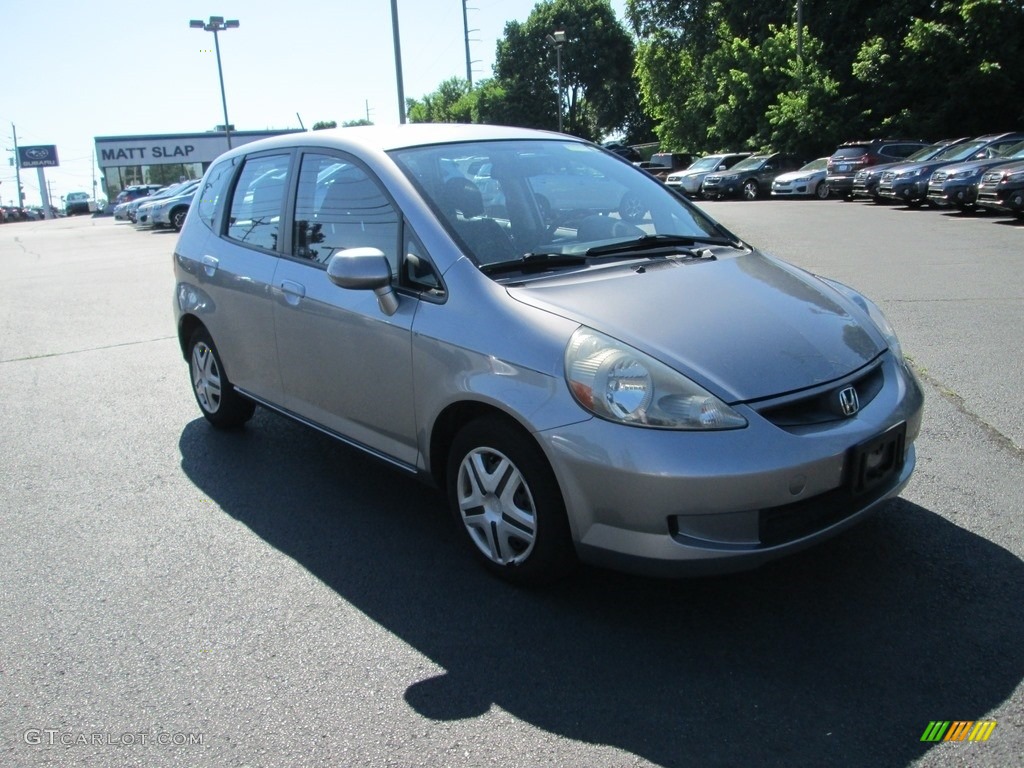 2008 Fit Hatchback - Storm Silver Metallic / Black/Grey photo #4