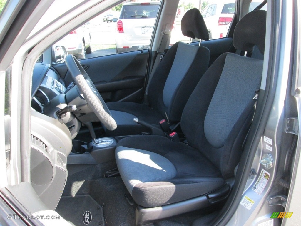 2008 Fit Hatchback - Storm Silver Metallic / Black/Grey photo #14