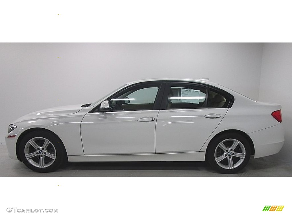 2015 3 Series 320i xDrive Sedan - Alpine White / Venetian Beige photo #2