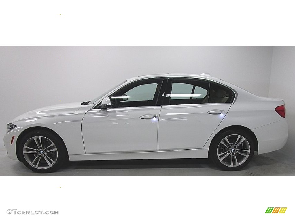 2018 3 Series 330i xDrive Sedan - Alpine White / Venetian Beige photo #2