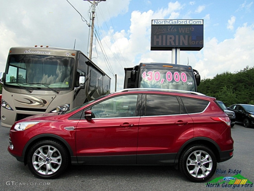 2016 Escape Titanium - Ruby Red Metallic / Charcoal Black photo #2