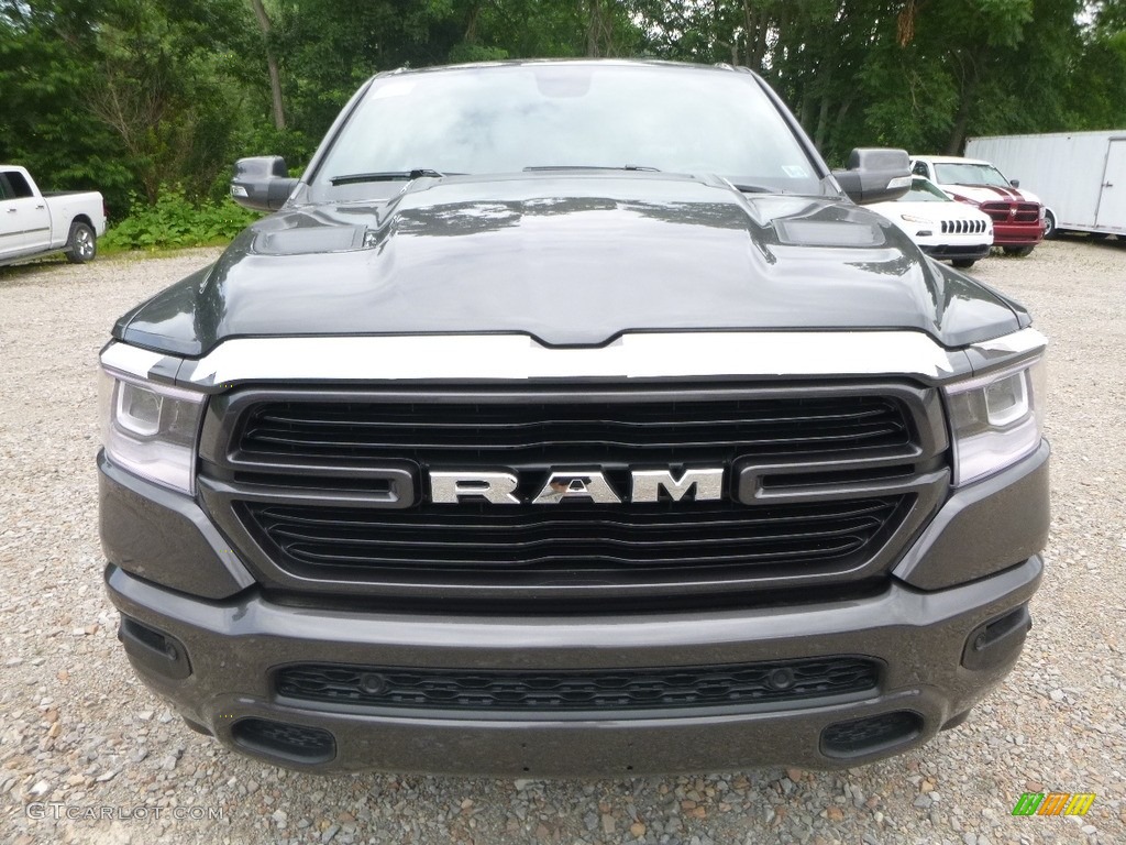 2019 1500 Laramie Crew Cab 4x4 - Granite Crystal Metallic / Black photo #8