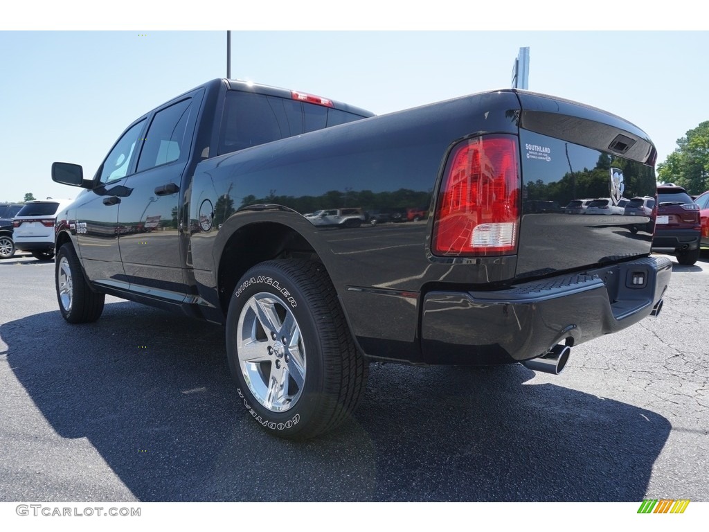 2018 1500 Express Crew Cab - Brilliant Black Crystal Pearl / Black/Diesel Gray photo #10