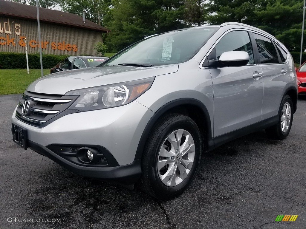 2014 CR-V EX-L AWD - Alabaster Silver Metallic / Gray photo #2