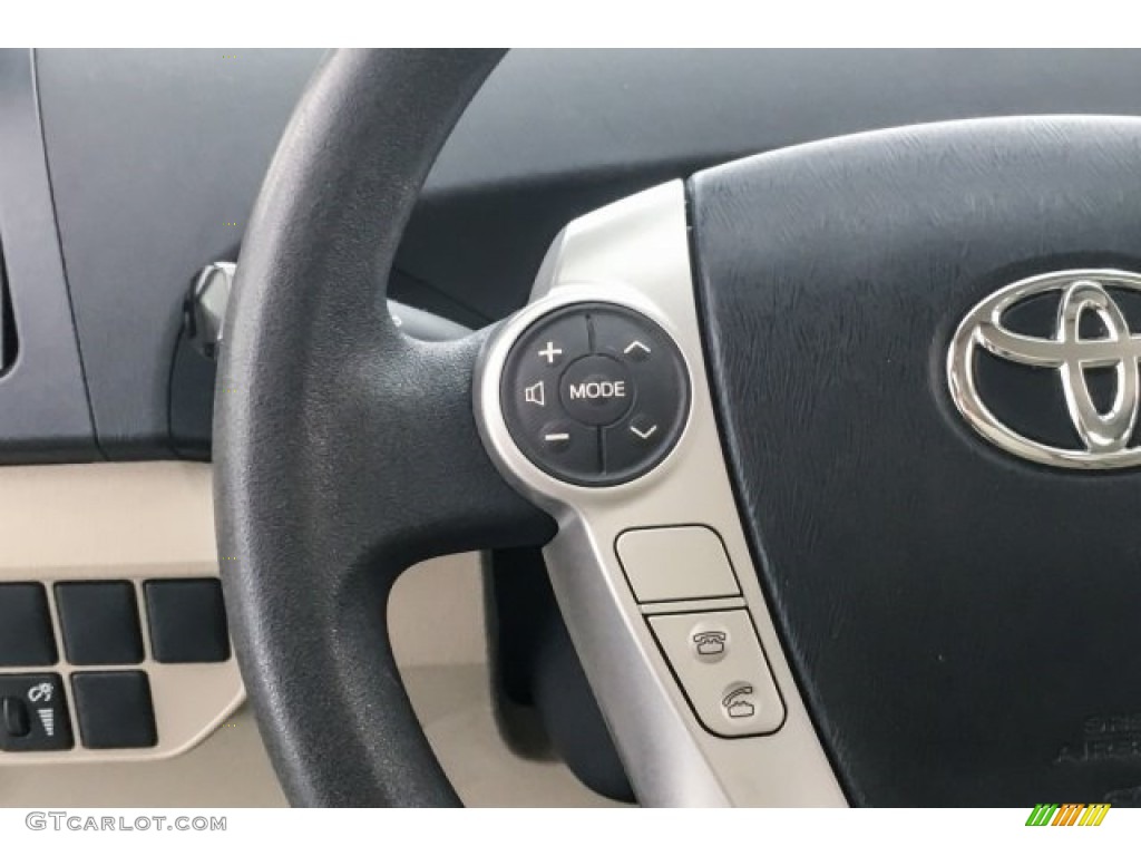 2015 Prius Two Hybrid - Nautical Blue Metallic / Dark Gray photo #17