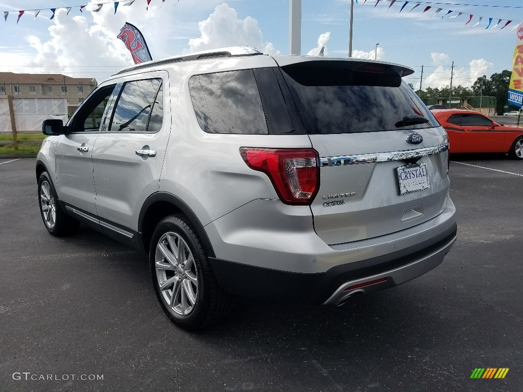 2017 Explorer Limited 4WD - Ingot Silver / Ebony Black photo #3