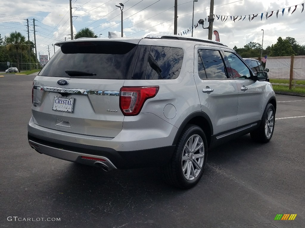2017 Explorer Limited 4WD - Ingot Silver / Ebony Black photo #5