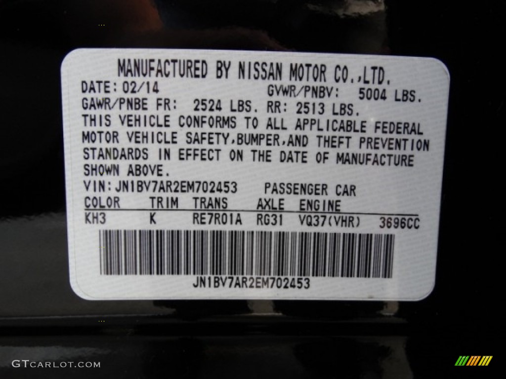 2014 Q 50 3.7 AWD Premium - Black Obsidian / Graphite photo #11