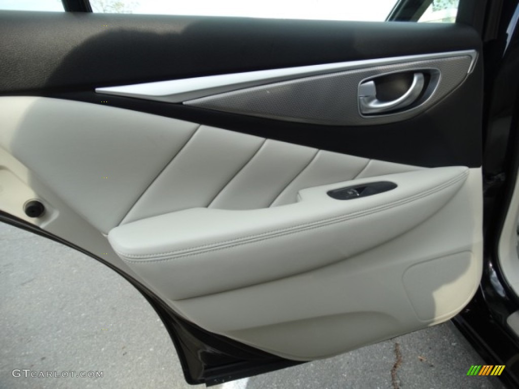 2014 Q 50 3.7 AWD Premium - Black Obsidian / Graphite photo #12