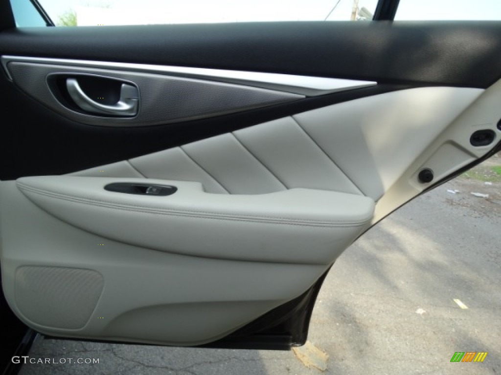 2014 Q 50 3.7 AWD Premium - Black Obsidian / Graphite photo #14