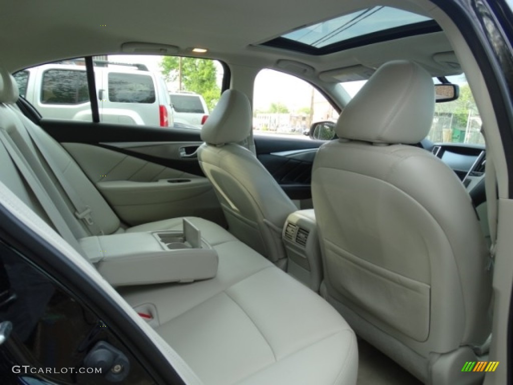 2014 Q 50 3.7 AWD Premium - Black Obsidian / Graphite photo #15