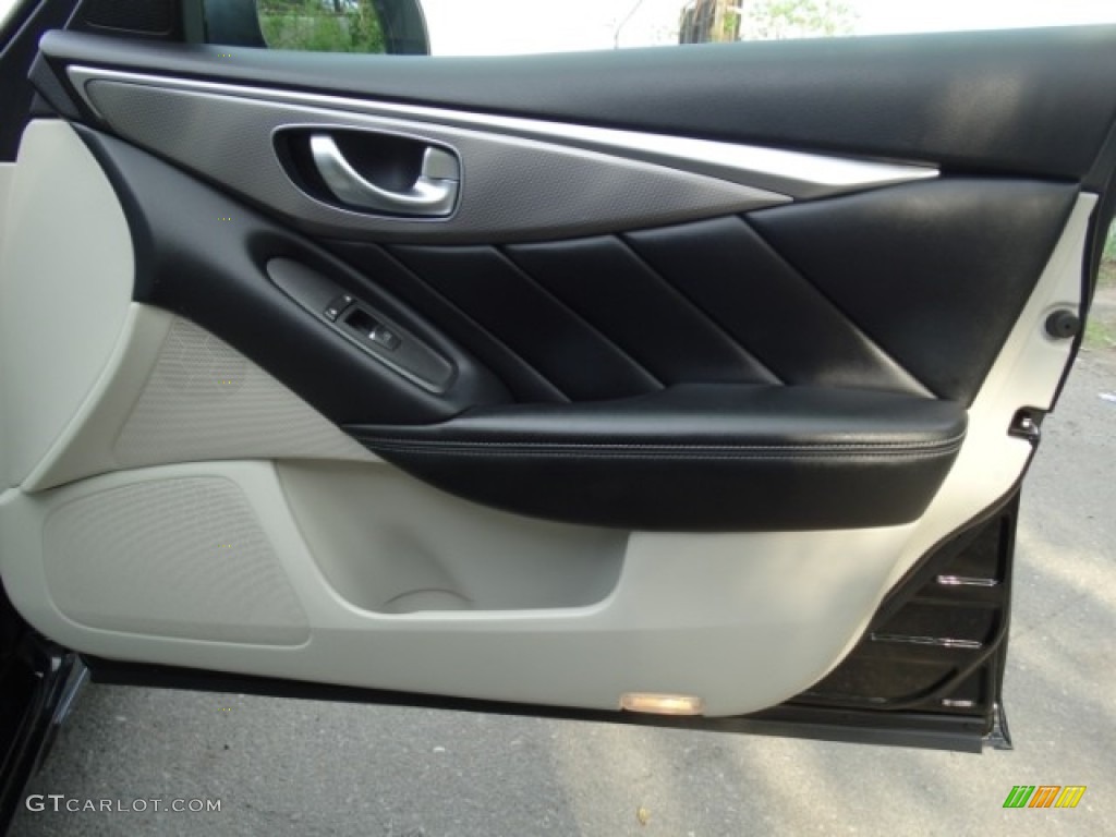 2014 Q 50 3.7 AWD Premium - Black Obsidian / Graphite photo #16