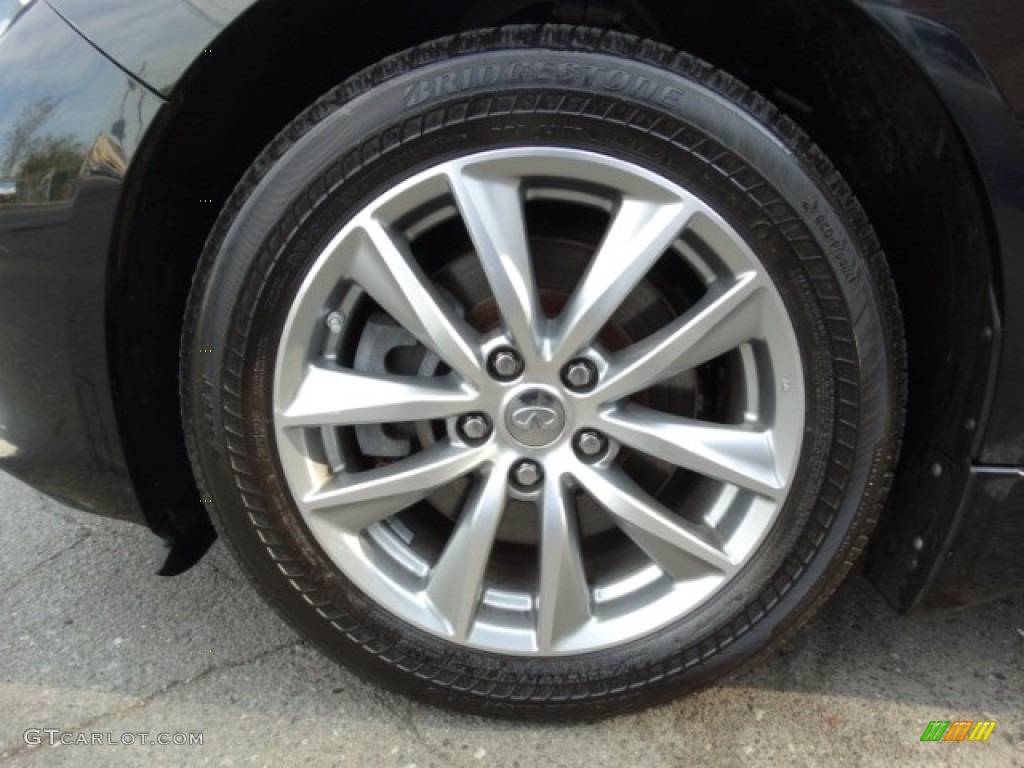 2014 Q 50 3.7 AWD Premium - Black Obsidian / Graphite photo #34