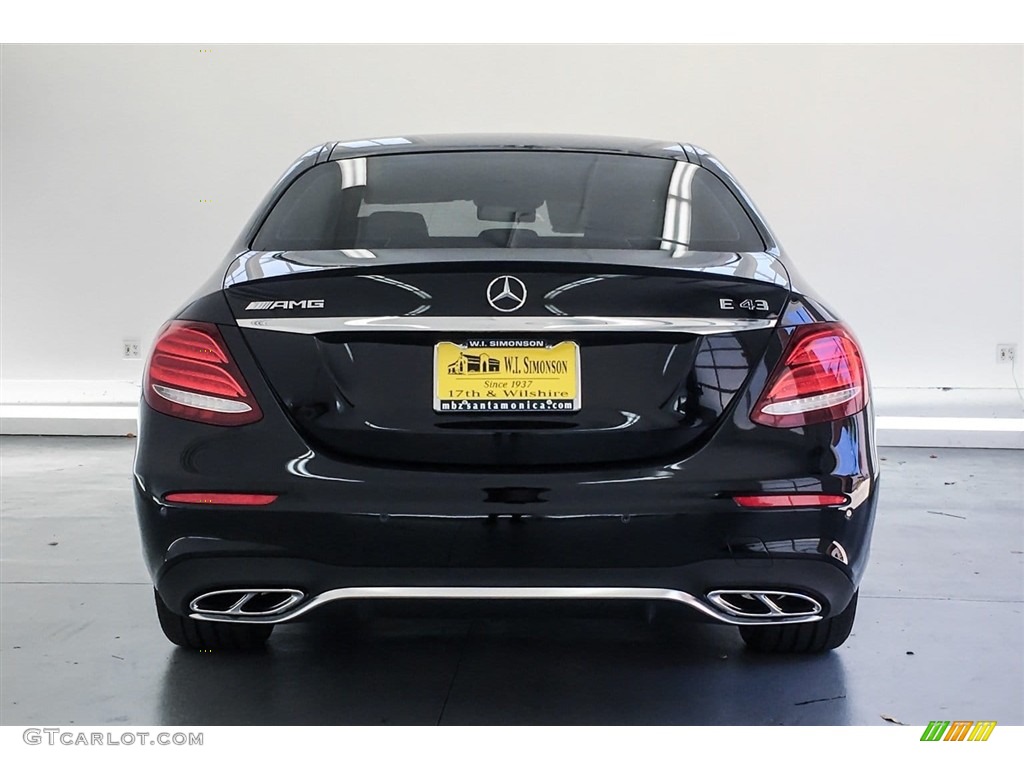 2018 E 43 AMG 4Matic Sedan - Black / Black photo #4