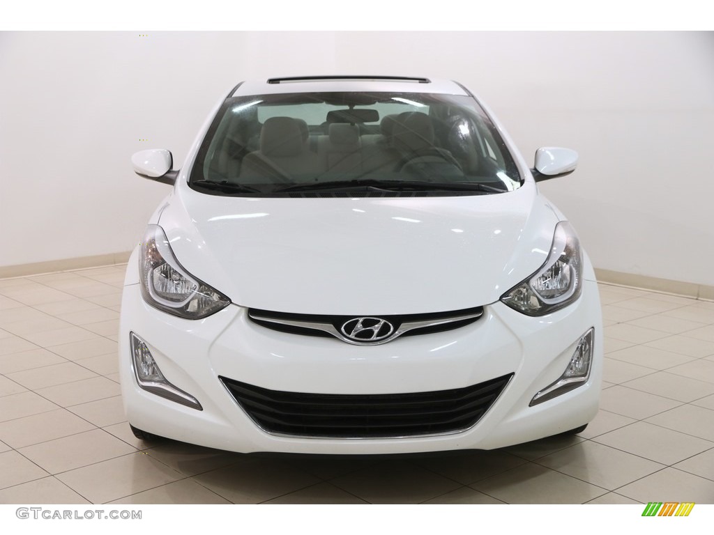 2016 Elantra Value Edition - White / Beige photo #2