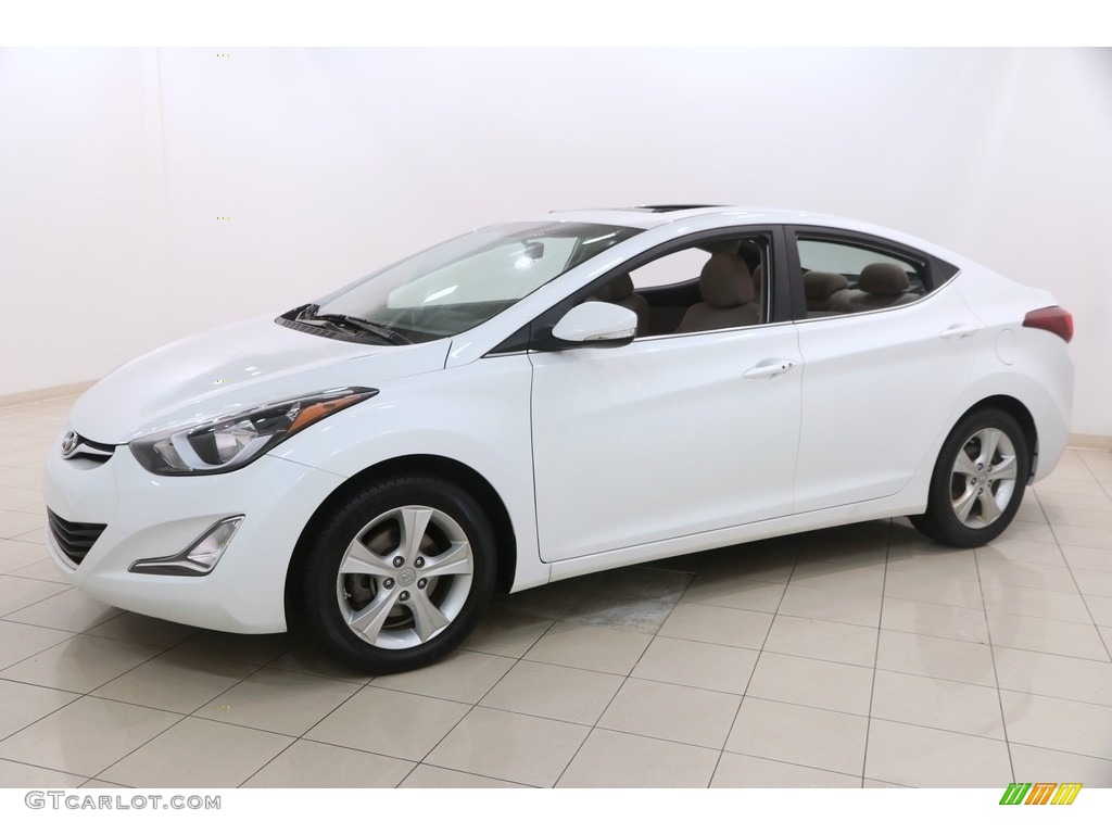 2016 Elantra Value Edition - White / Beige photo #3