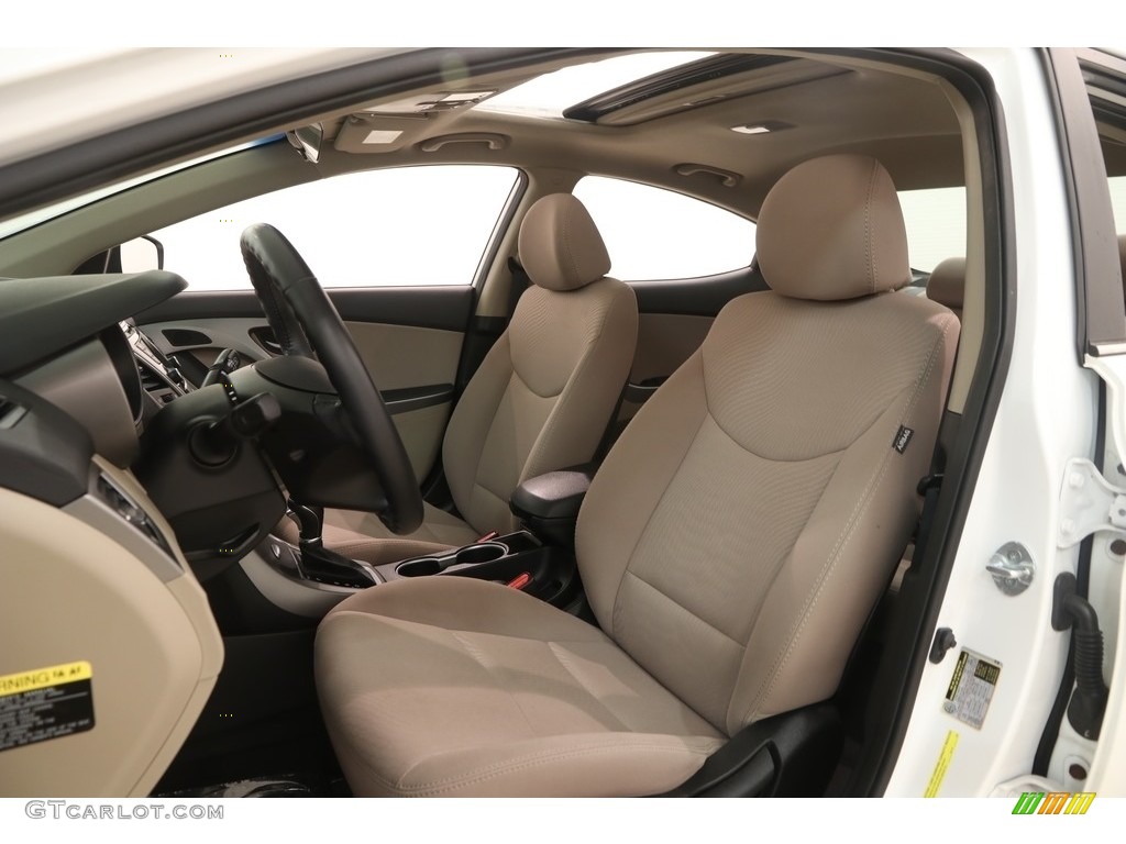 2016 Elantra Value Edition - White / Beige photo #5