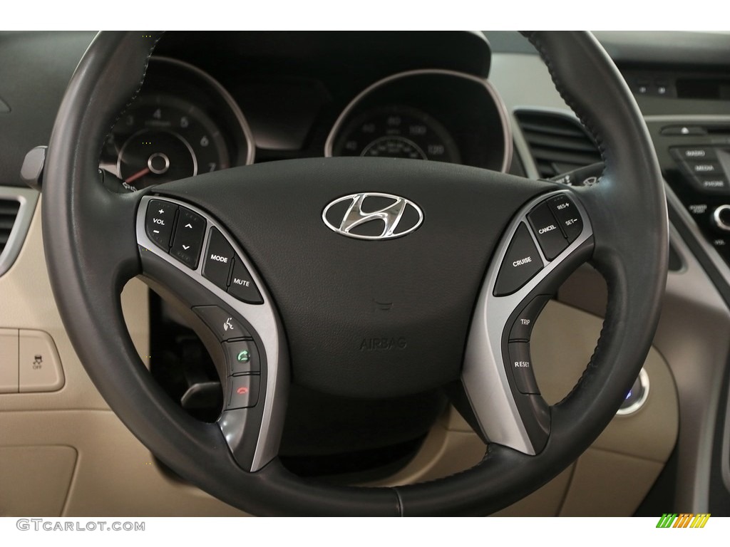 2016 Elantra Value Edition - White / Beige photo #7