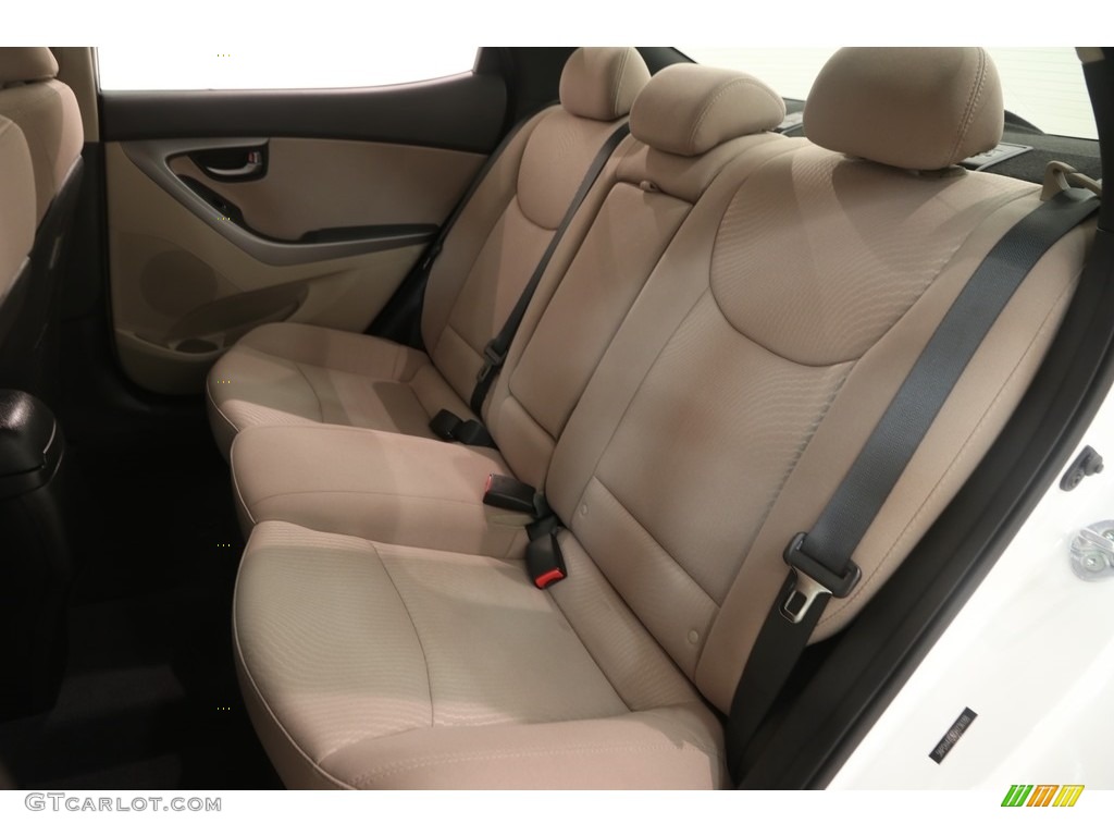 2016 Elantra Value Edition - White / Beige photo #16